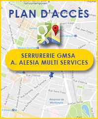 Plan : Dépannage Serrurerie à PARIS